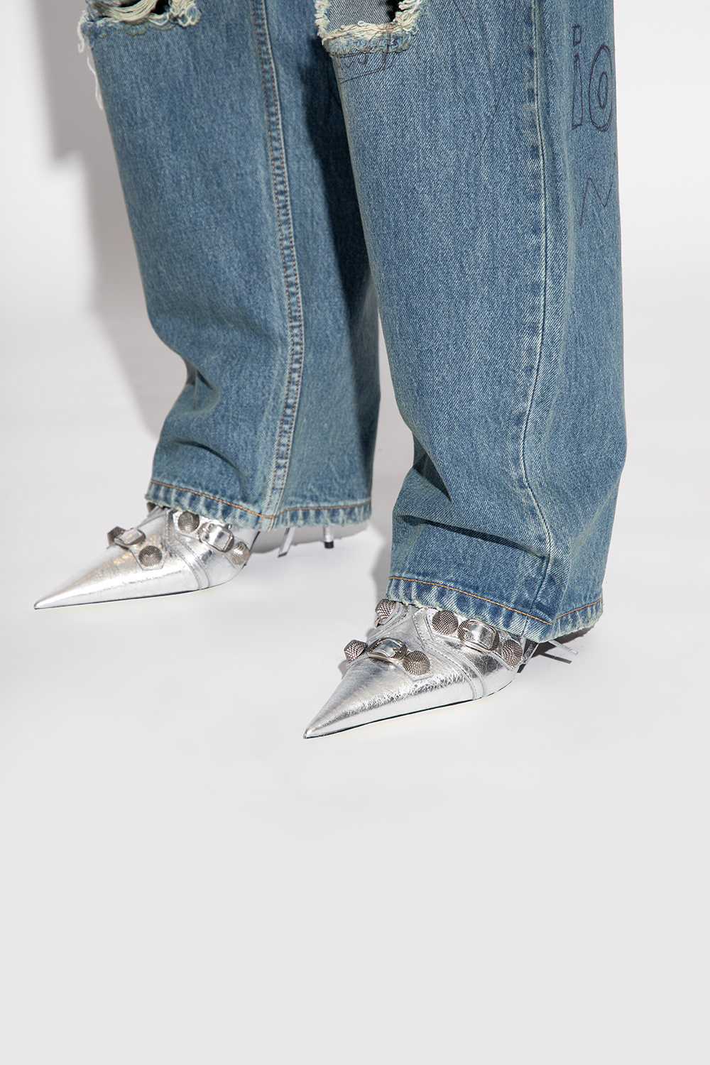 Silver 2025 balenciaga boots